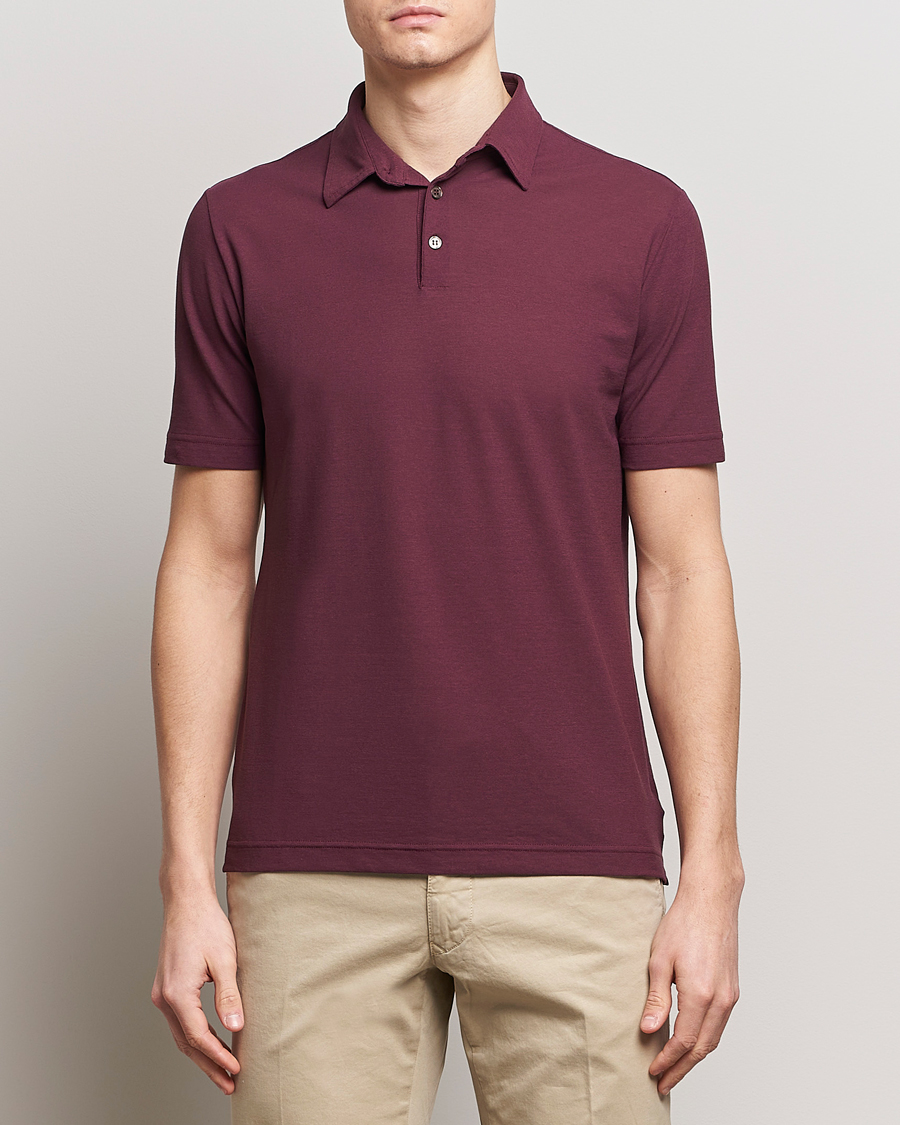 Herre | Pikéer | Zanone | Ice Cotton Polo Burgundy