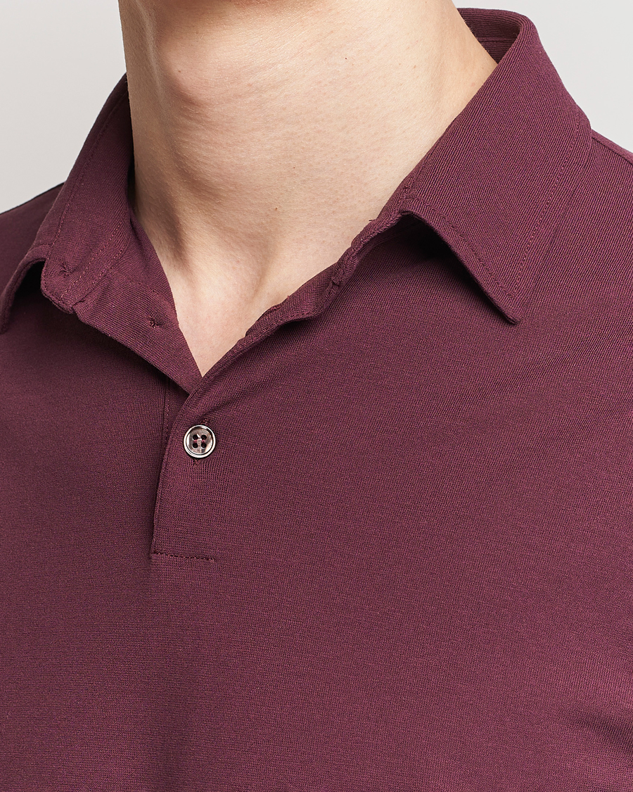 Herre | Pikéer | Zanone | Ice Cotton Polo Burgundy