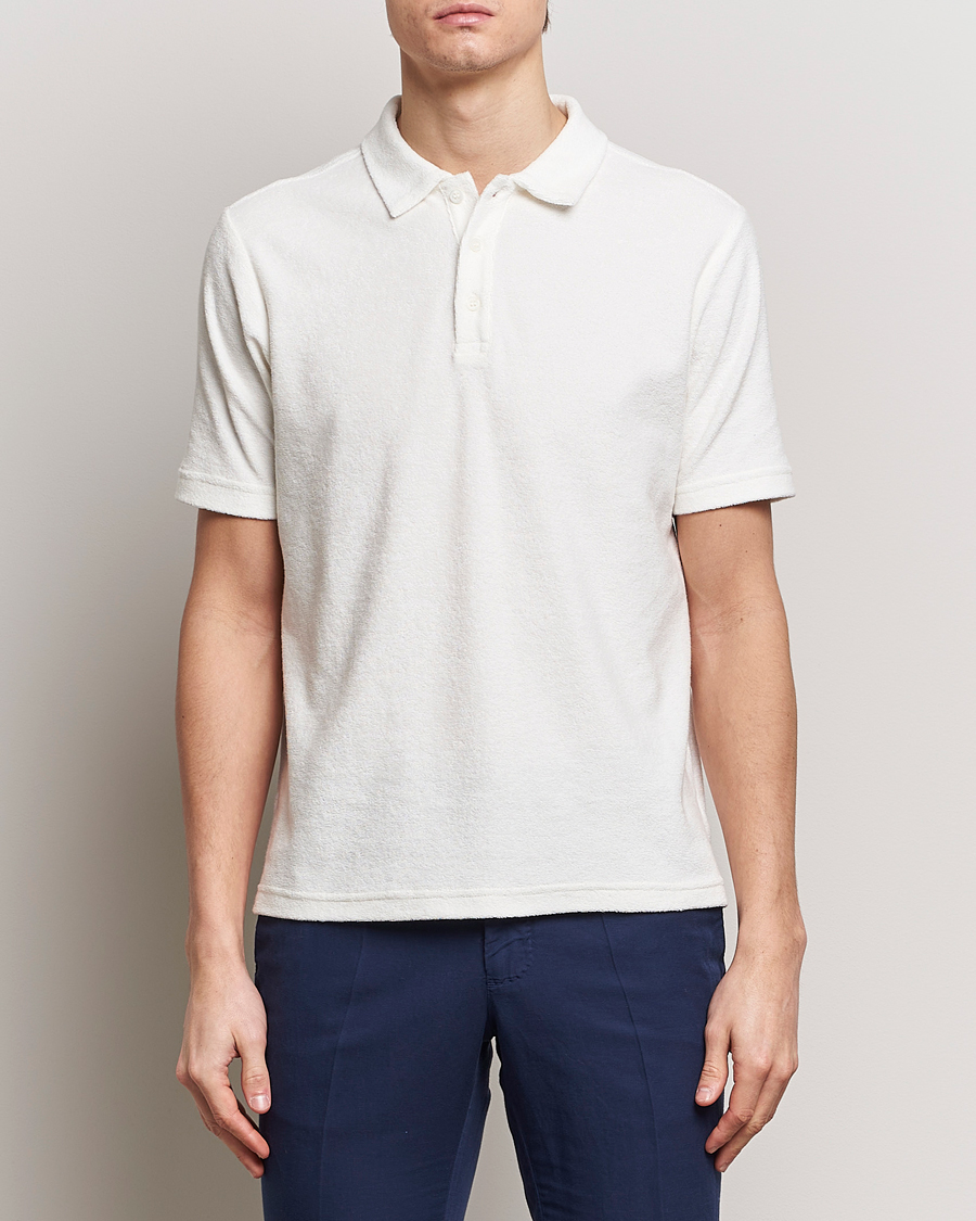 Herre | Klær | Zanone | Terry Cotton Polo White