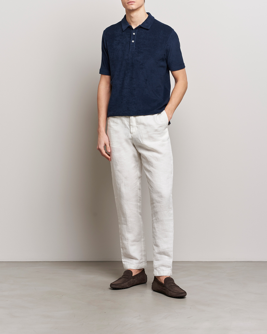 Herre | Pikéer | Zanone | Terry Cotton Polo Navy