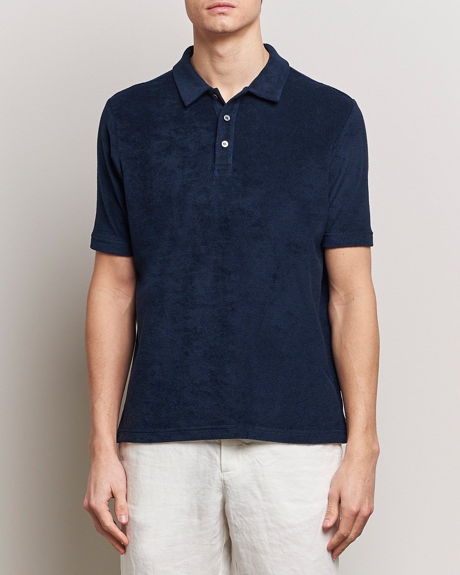 Herre | Kortermet piké | Zanone | Terry Cotton Polo Navy