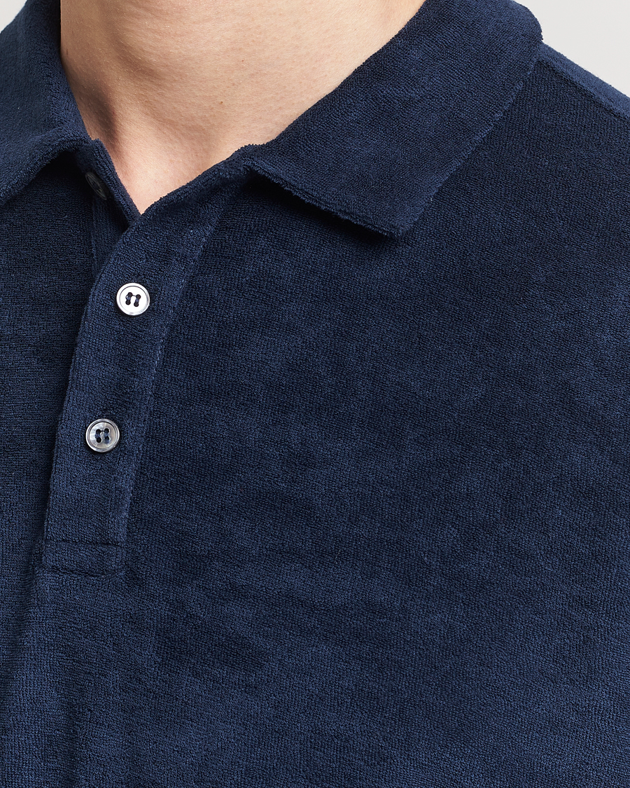 Herre | Pikéer | Zanone | Terry Cotton Polo Navy