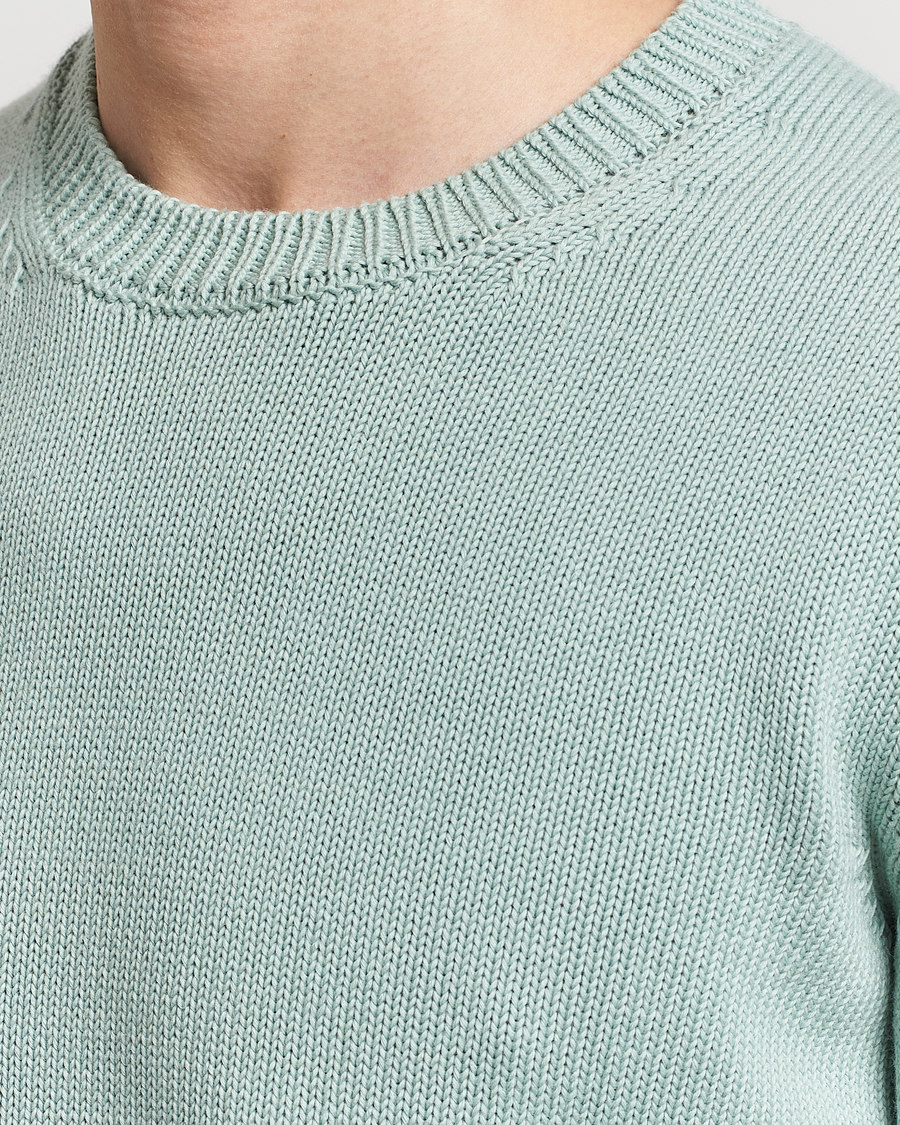 Herre | Gensere | Zanone | Soft Cotton Crewneck Sweater Mint