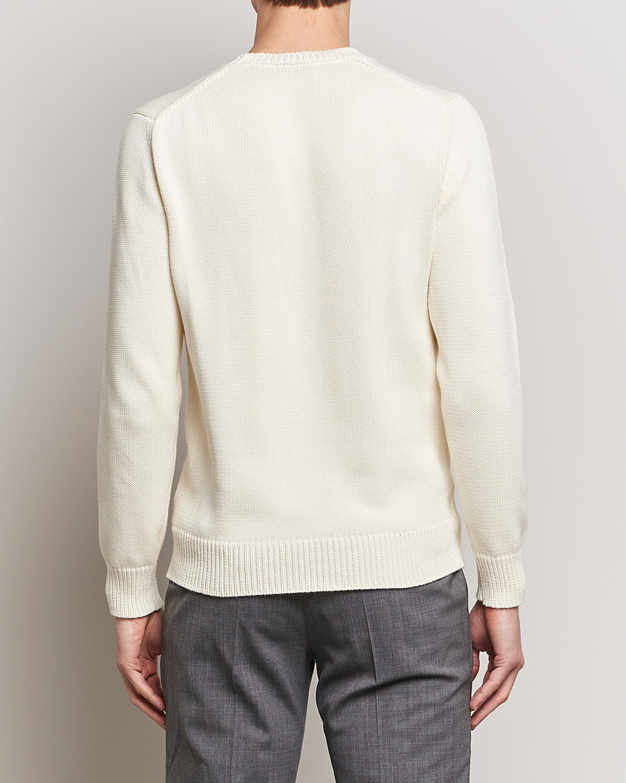 Herre | Gensere | Zanone | Soft Cotton Crewneck Sweater Off White