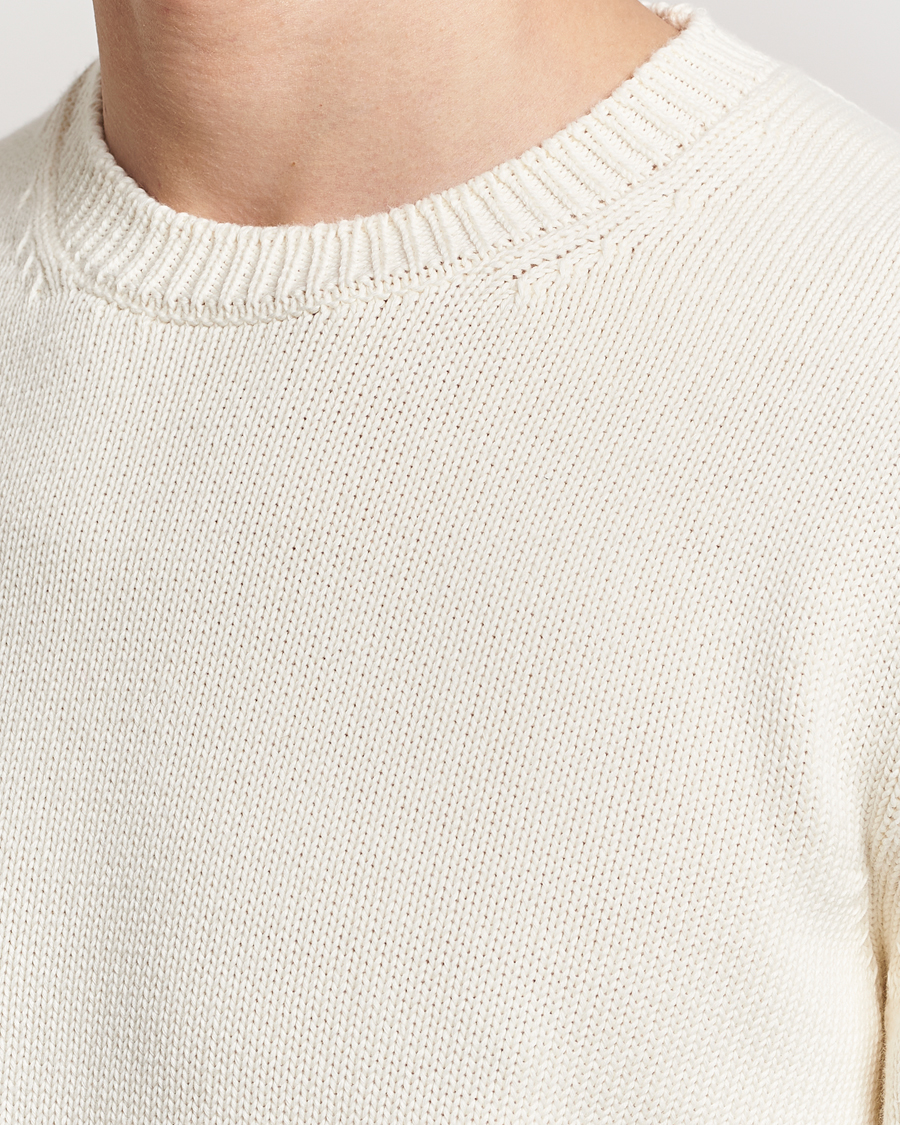 Herre | Gensere | Zanone | Soft Cotton Crewneck Sweater Off White