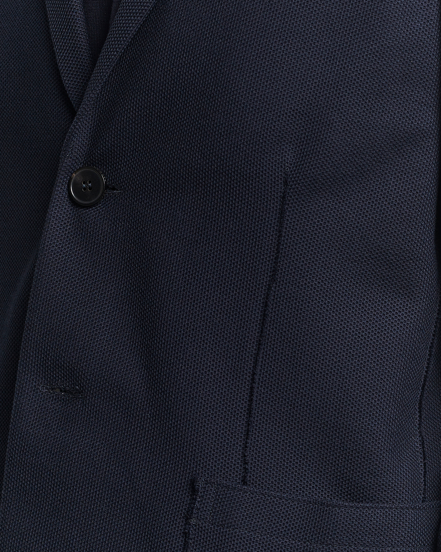 Herre | Dressjakker | Harris Wharf London | Loro Piana Honey Comb Blazer Navy
