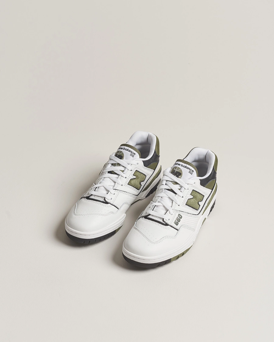 Herre | Hvite sneakers | New Balance | 550 Sneakers White/Green