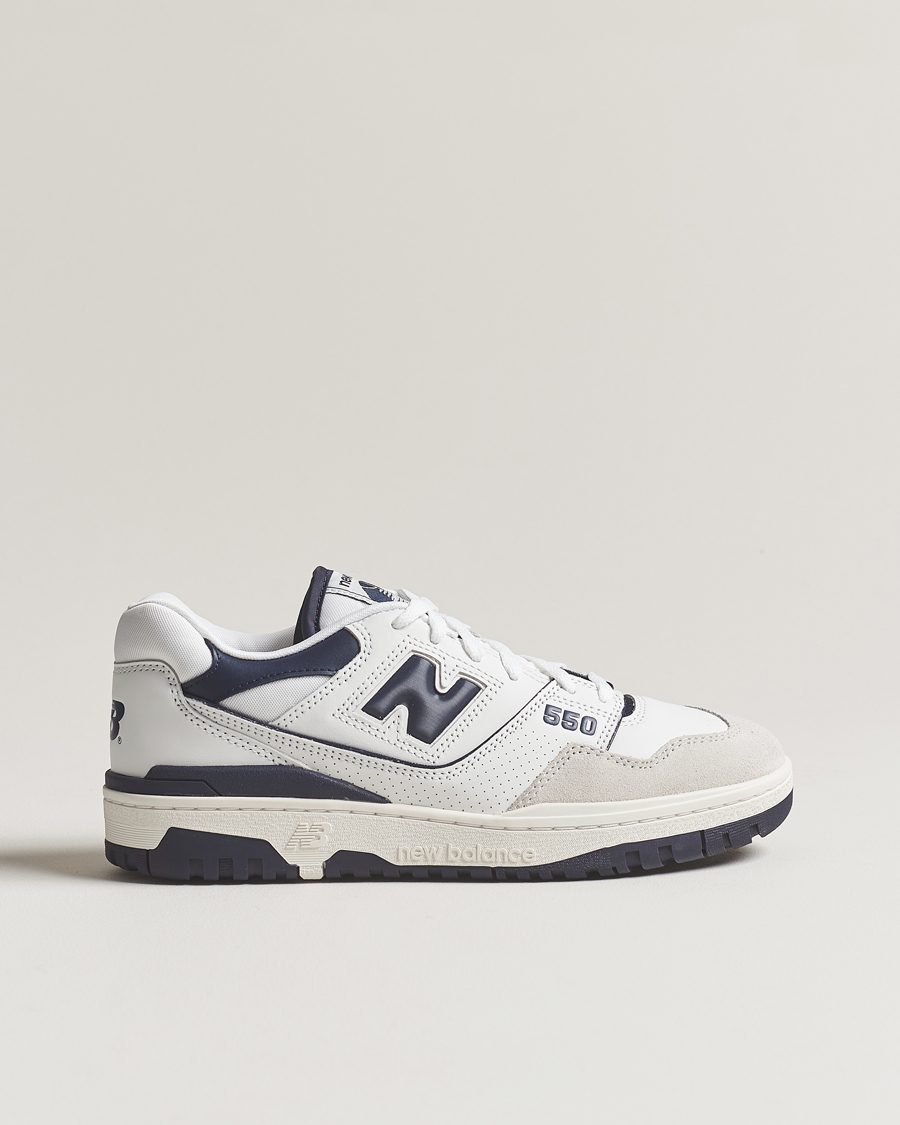Herre | New Balance 550 Sneakers White/Navy | New Balance | 550 Sneakers White/Navy