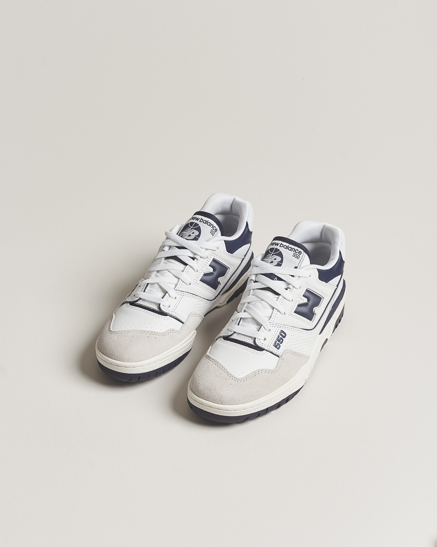 Herre | New Balance 550 Sneakers White/Navy | New Balance | 550 Sneakers White/Navy