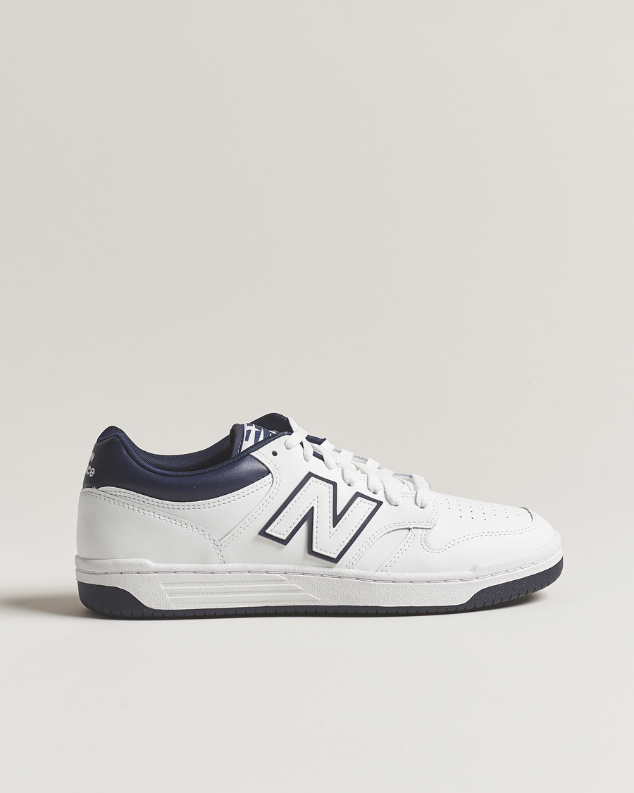 Herre | New Balance 480 Sneakers White/Navy | New Balance | 480 Sneakers White/Navy