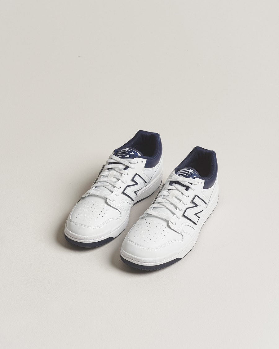 Herre | New Balance 480 Sneakers White/Navy | New Balance | 480 Sneakers White/Navy