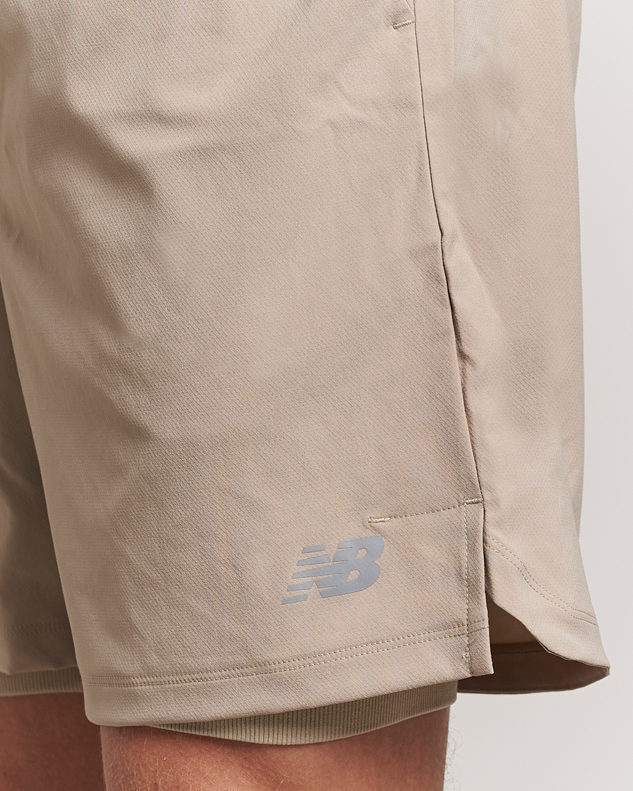 Herre | Shorts | New Balance Running | Seamless Shorts 7 Lined Stoneware