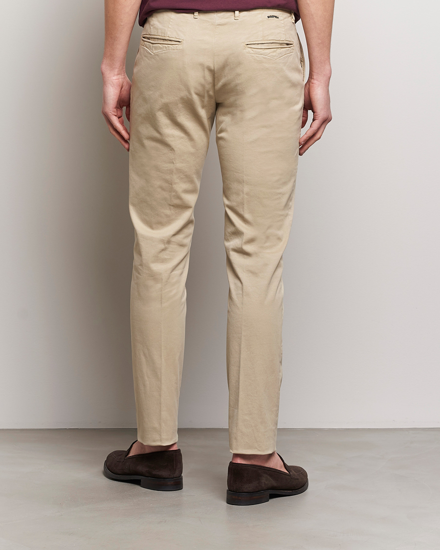 Herre | Bukser | Incotex | Slim Fit Garment Dyed Slacks Light Beige