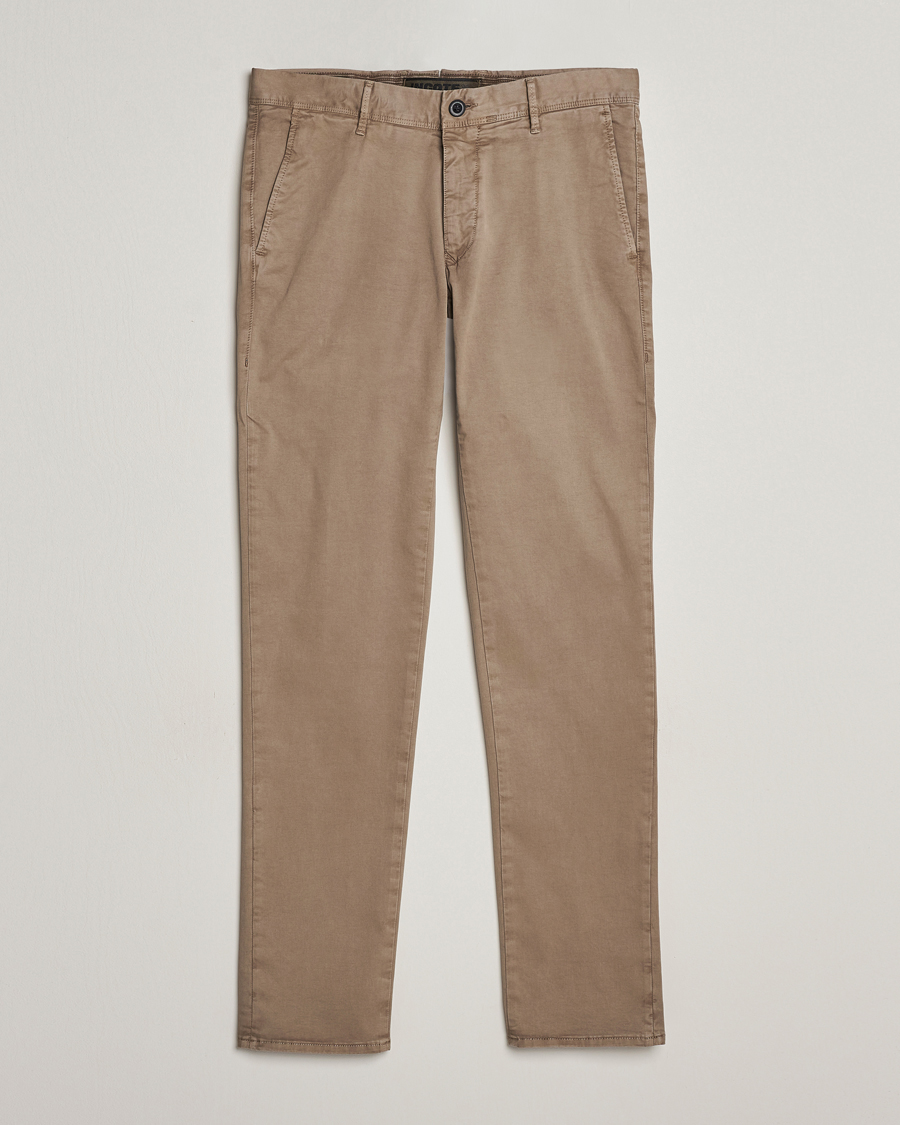 Herre | Bukser | Incotex | Slim Fit Garment Dyed Slacks Light Brown