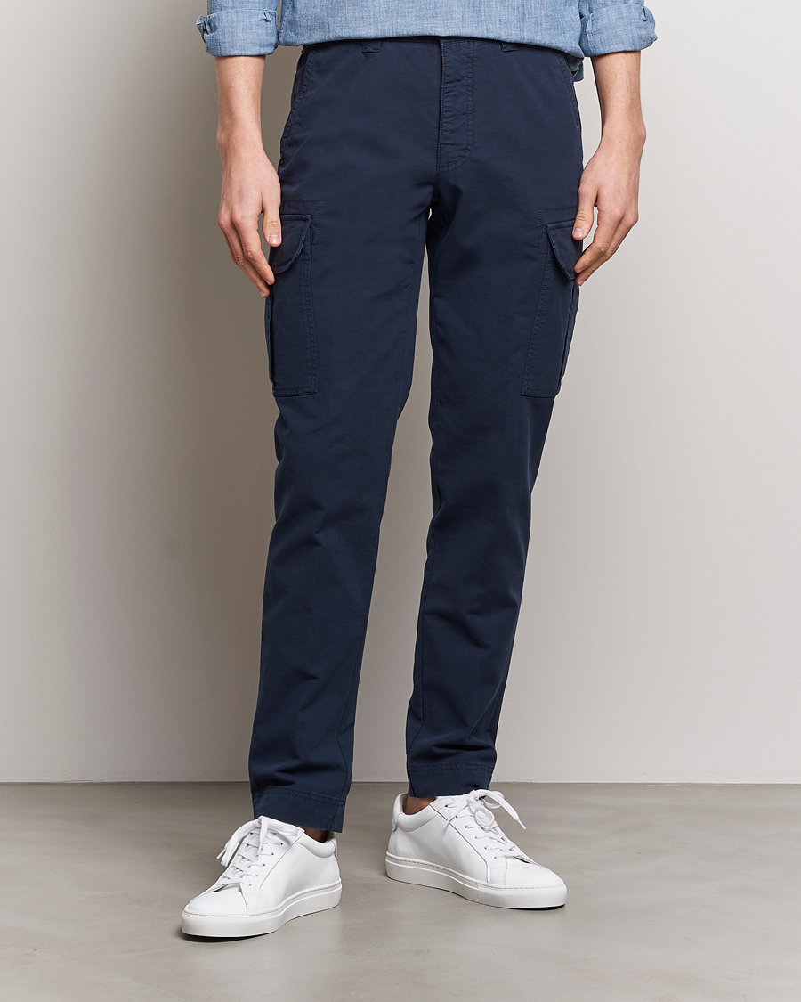 Herre | Bukser | Incotex | Slim Fit Cargo Pants Navy