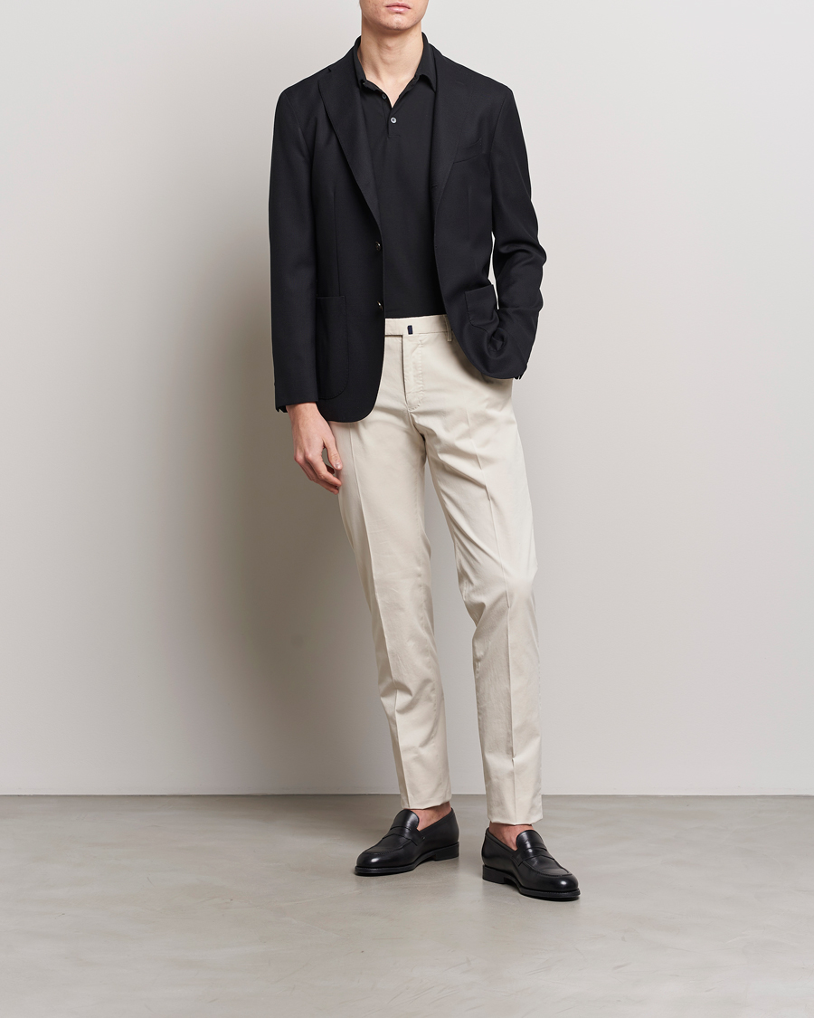 Herre | Bukser | Incotex | Slim Fit Comfort Chinos Off White