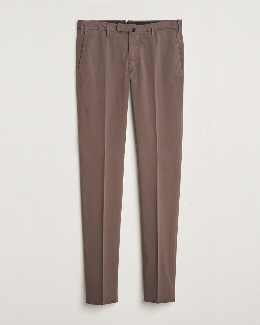 Herre | Bukser | Incotex | Slim Fit Comfort Chinos Dark Brown