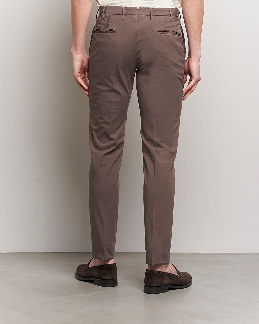 Herre | Bukser | Incotex | Slim Fit Comfort Chinos Dark Brown