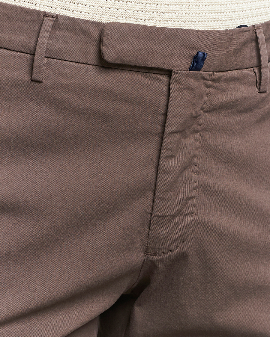 Herre | Bukser | Incotex | Slim Fit Comfort Chinos Dark Brown