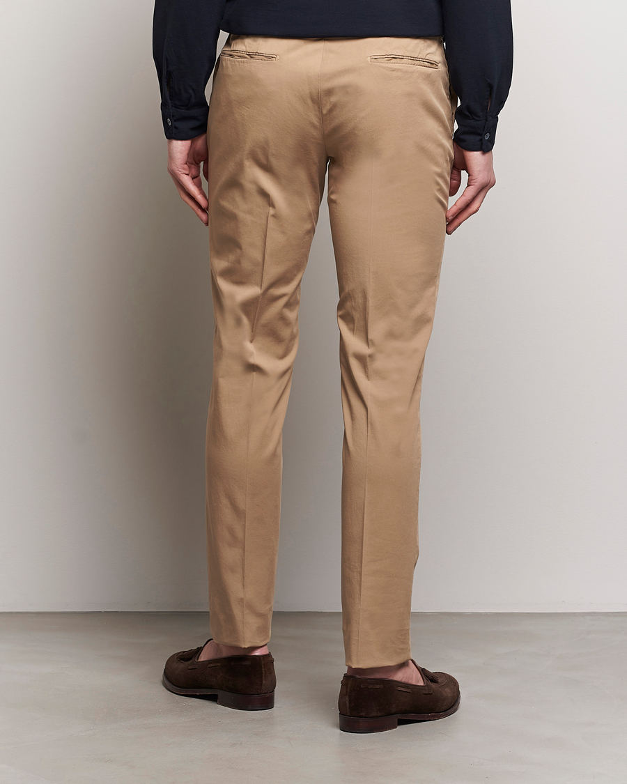 Herre | Bukser | Incotex | Slim Fit Comfort Chinos Beige