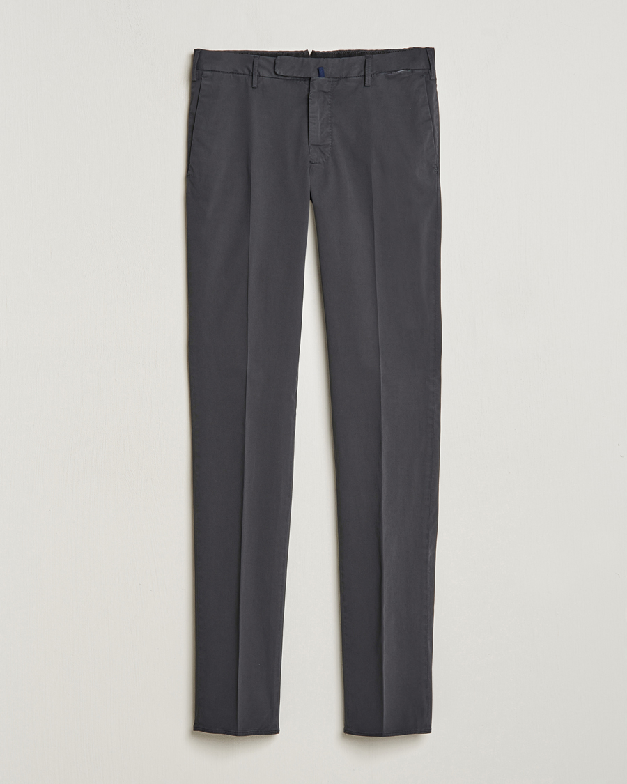 Herre | Bukser | Incotex | Slim Fit Comfort Chinos Charcoal
