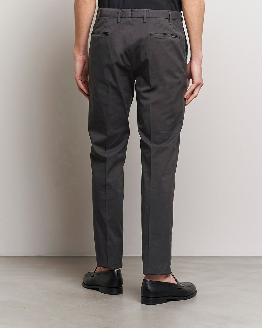Herre | Bukser | Incotex | Slim Fit Comfort Chinos Charcoal