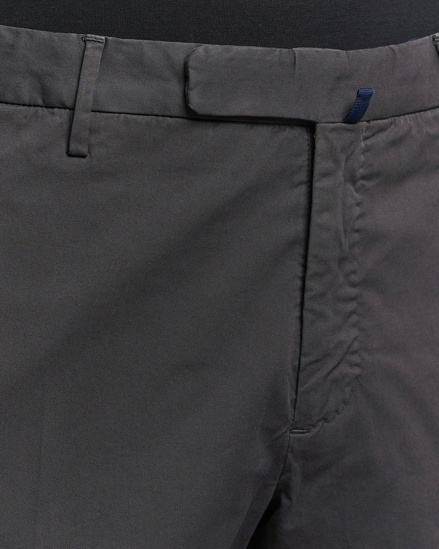Herre | Bukser | Incotex | Slim Fit Comfort Chinos Charcoal