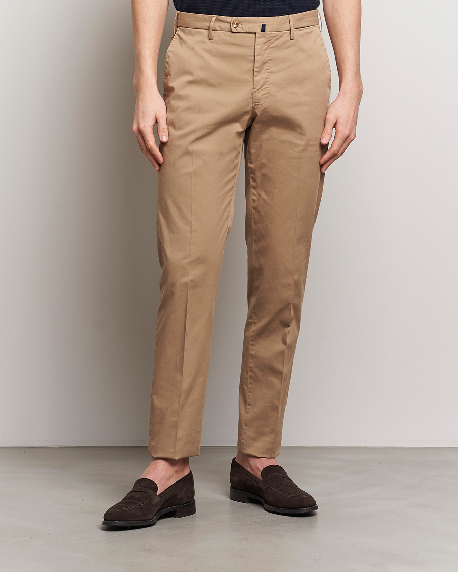 Herre | Bukser | Incotex | Regular Fit Comfort Chinos Beige