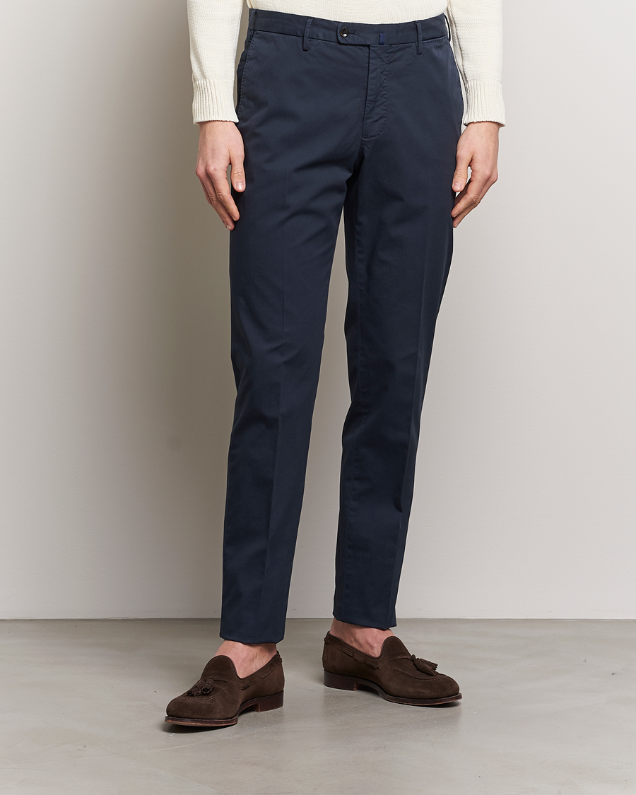 Herre | Slowear | Incotex | Regular Fit Comfort Chinos Navy