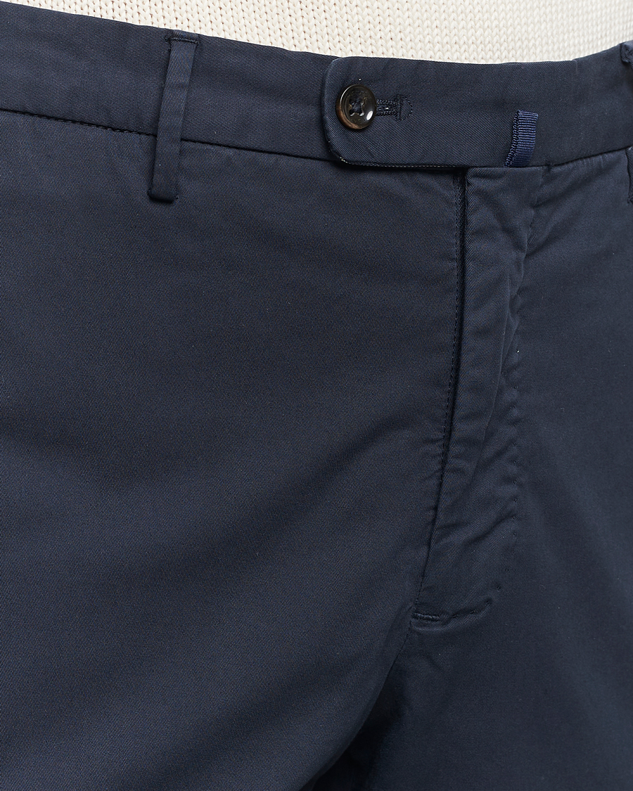Herre | Bukser | Incotex | Regular Fit Comfort Chinos Navy