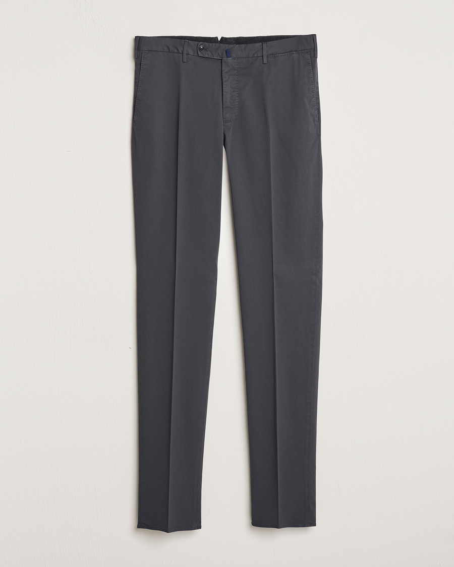 Herre | Bukser | Incotex | Regular Fit Comfort Chinos Charcoal