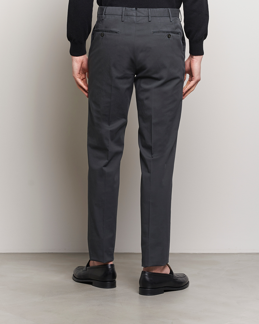 Herre | Bukser | Incotex | Regular Fit Comfort Chinos Charcoal