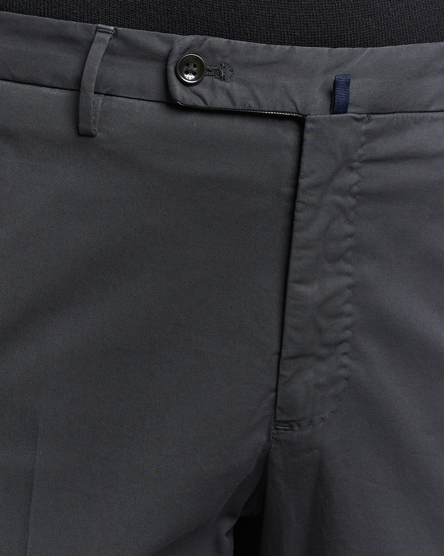 Herre | Bukser | Incotex | Regular Fit Comfort Chinos Charcoal
