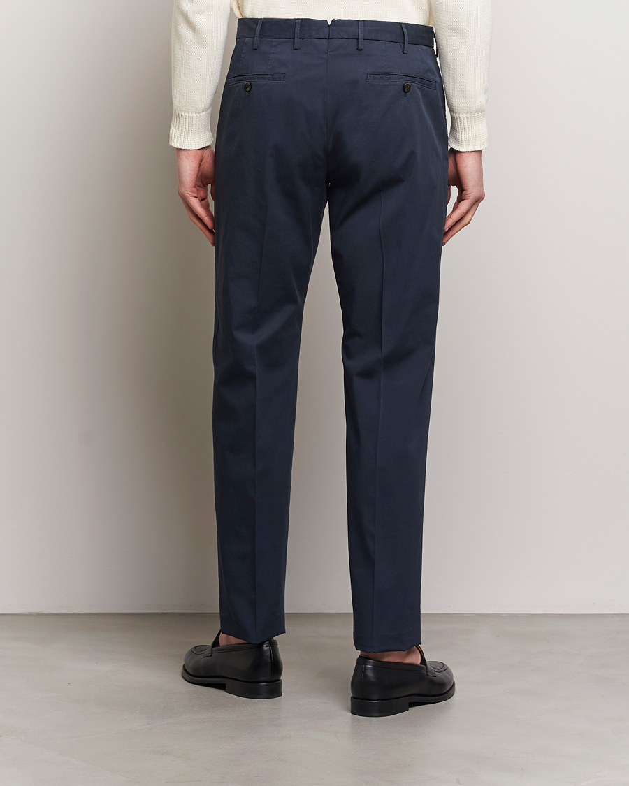 Herre | Bukser | Incotex | Straight Fit Garment Dyed Chinos Navy
