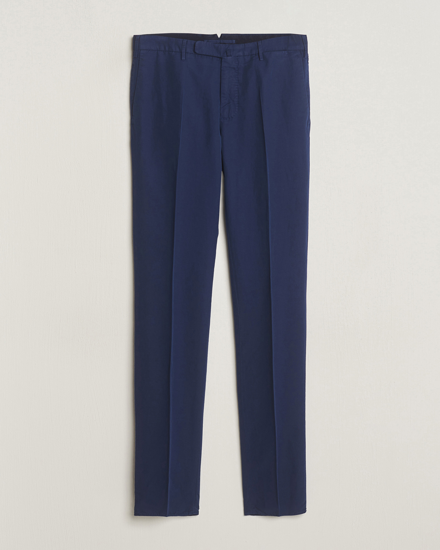 Herre | Bukser | Incotex | Slim Fit Chinolino Trousers Navy