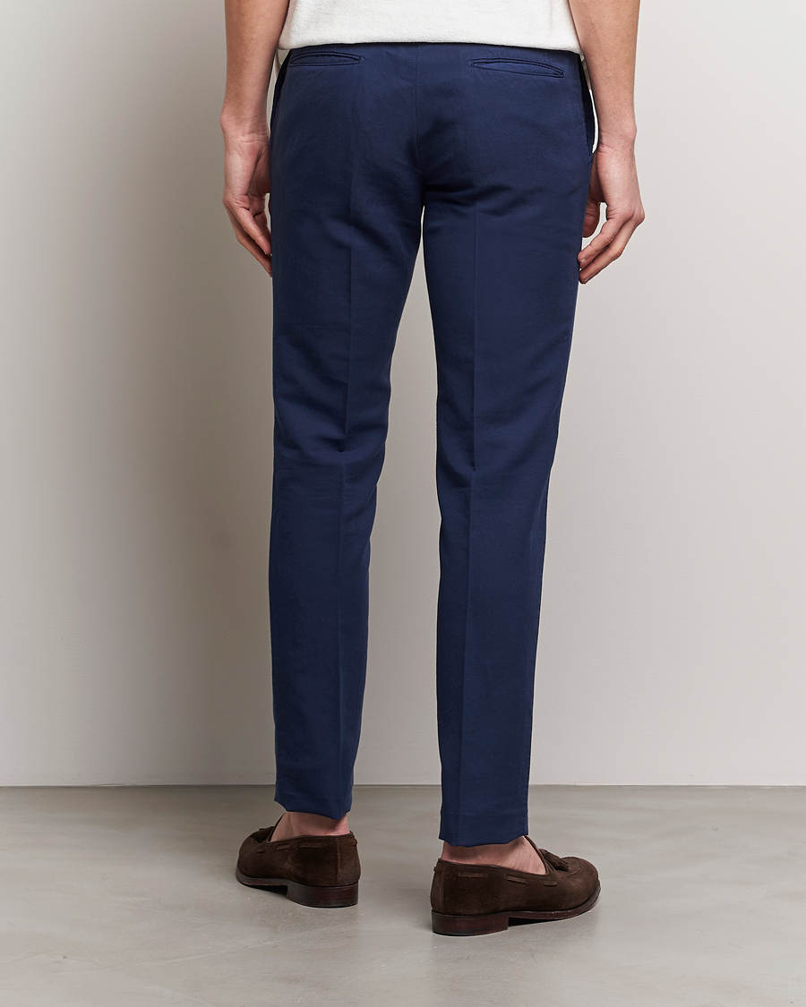 Herre | Bukser | Incotex | Slim Fit Chinolino Trousers Navy
