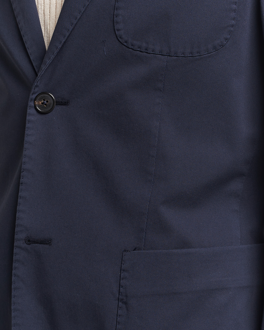Herre | Dressjakker | Incotex | Unconstructed Comfort Cotton Blazer Navy