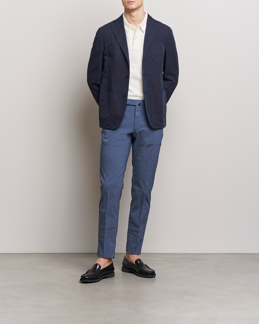 Herre | Dressjakker | Incotex | Unconstructed Chinolino Blazer Navy