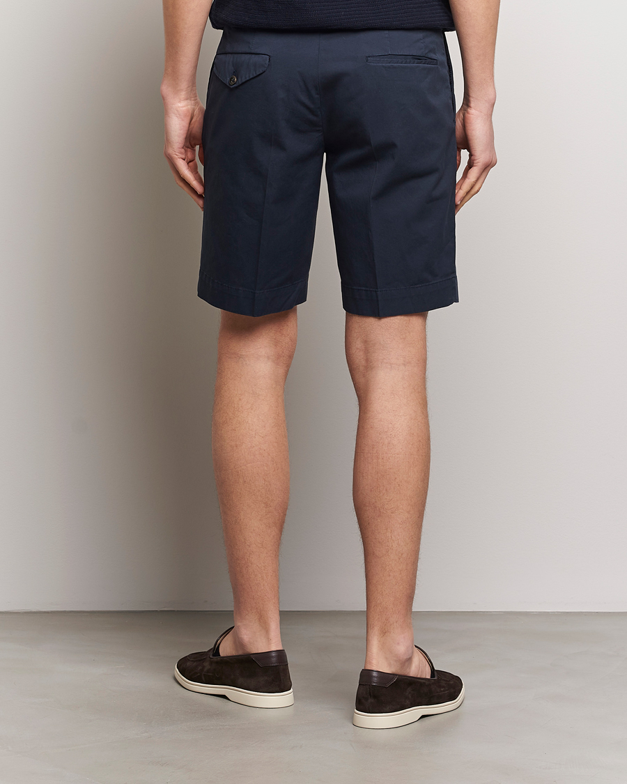 Herre | Shorts | Incotex | Cotton Comfort Shorts Navy