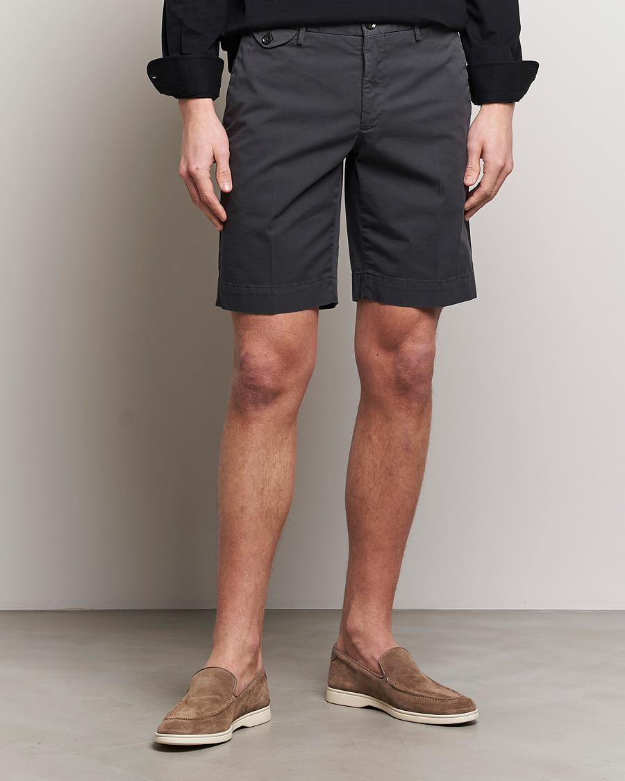 Herre | Shorts | Incotex | Cotton Comfort Shorts Black