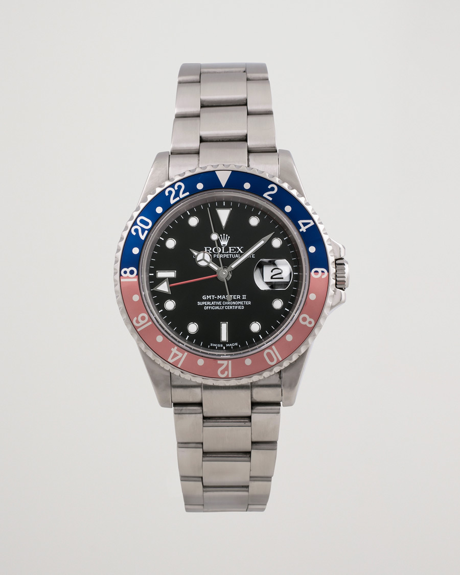 Herre | Pre-Owned & Vintage Watches | Rolex Pre-Owned | GMT-Master II 16710 Silver