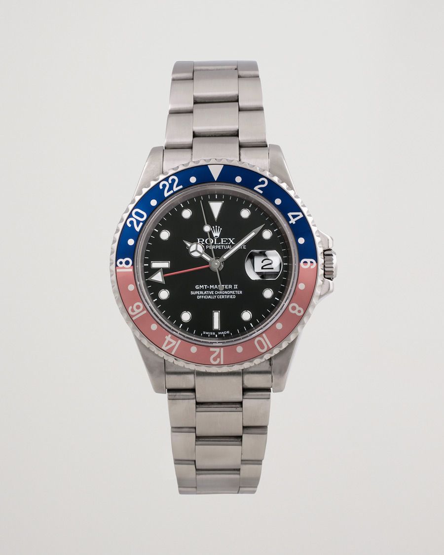 Herre | Rolex Pre-Owned GMT-Master II 16710 Silver | Rolex Pre-Owned | GMT-Master II 16710 Silver