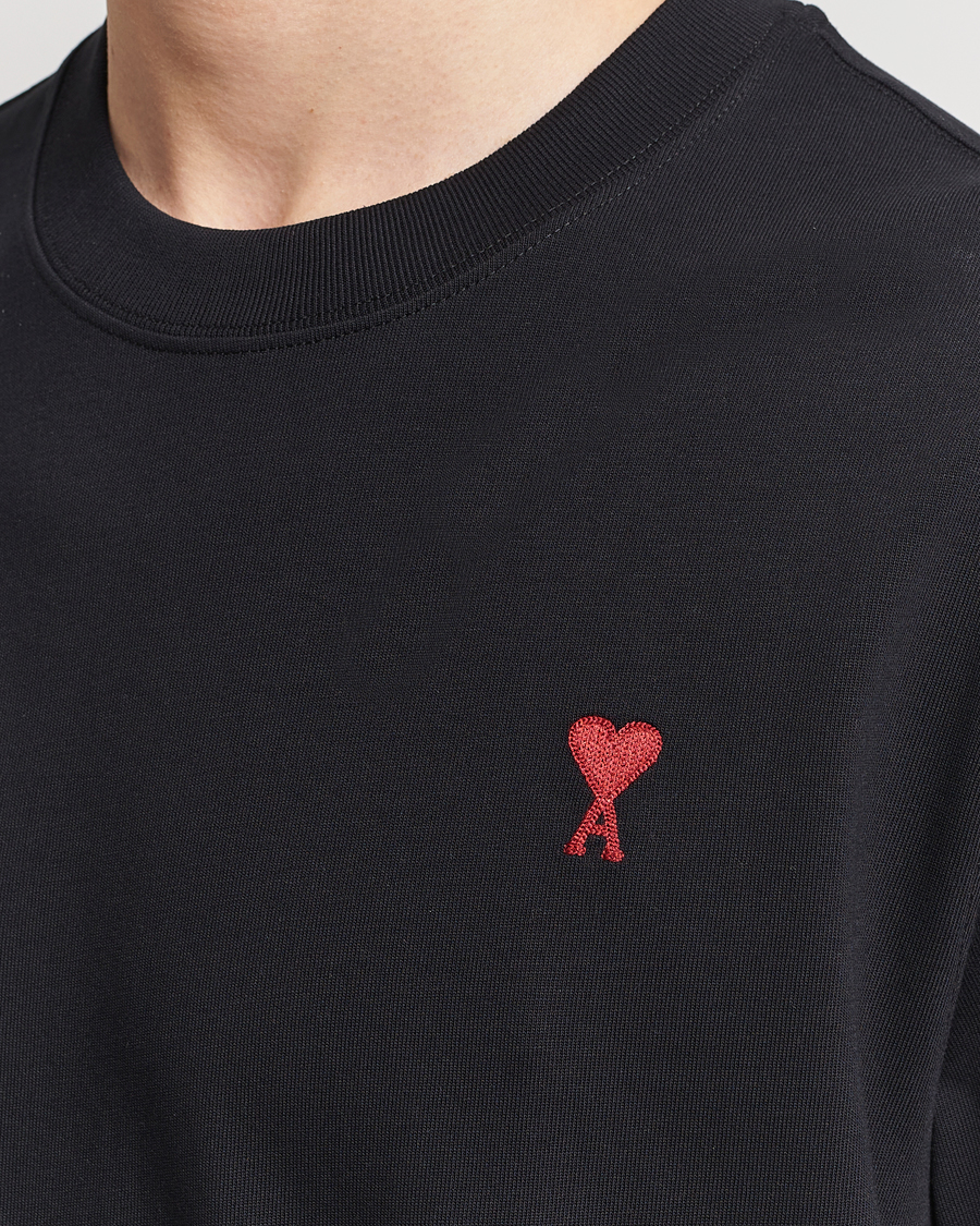 Herre | T-Shirts | AMI | Heart Logo T-Shirt Black