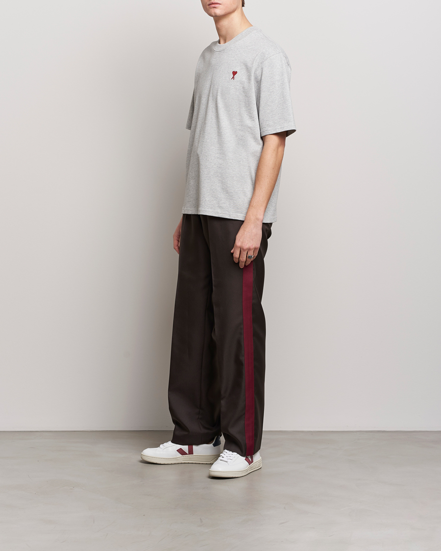 Herre | T-Shirts | AMI | Heart Logo T-Shirt Heather Grey