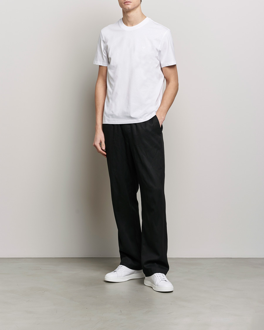 Herre | T-Shirts | AMI | Tonal Heart Logo T-Shirt White