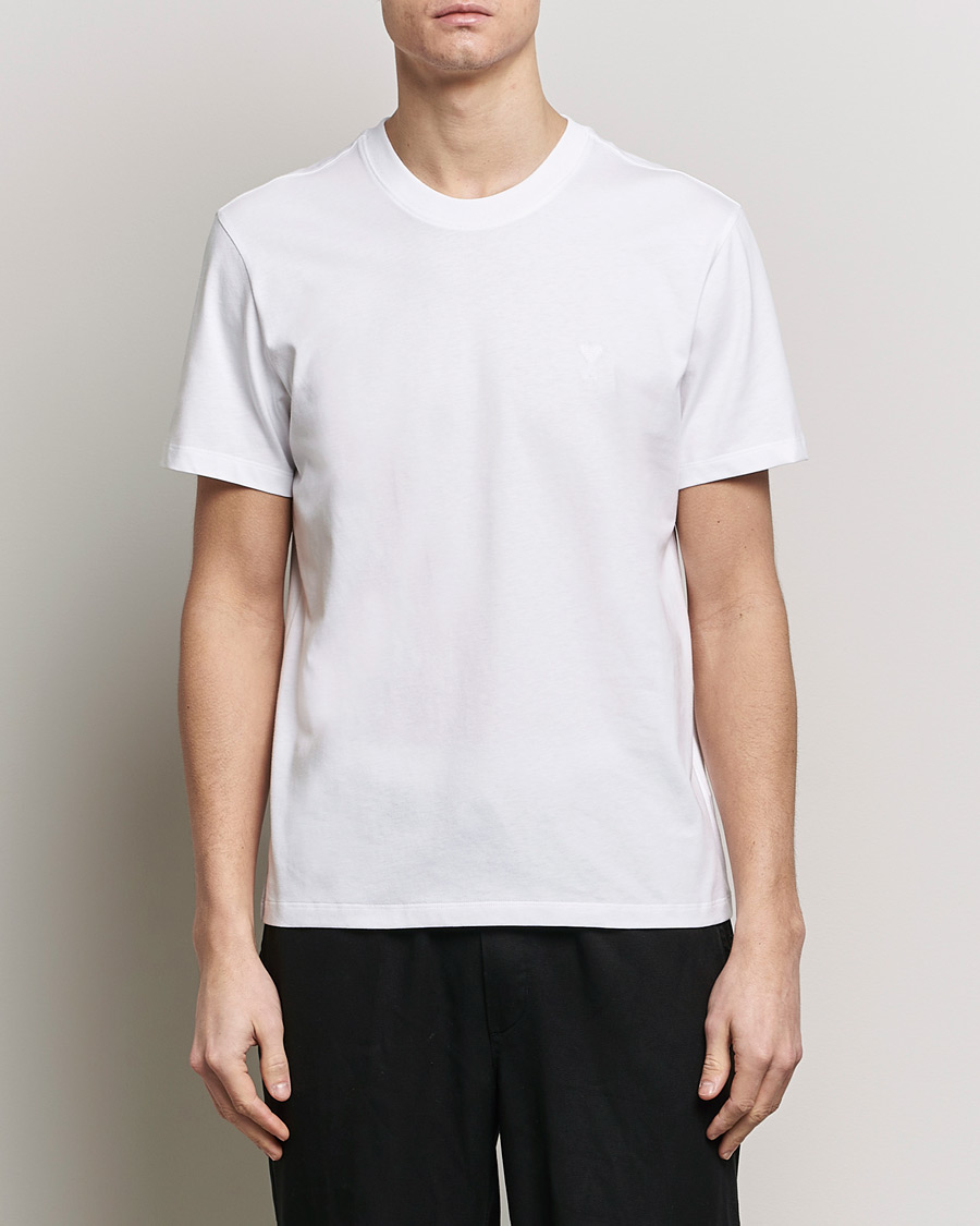 Herre |  | AMI | Tonal Heart Logo T-Shirt White