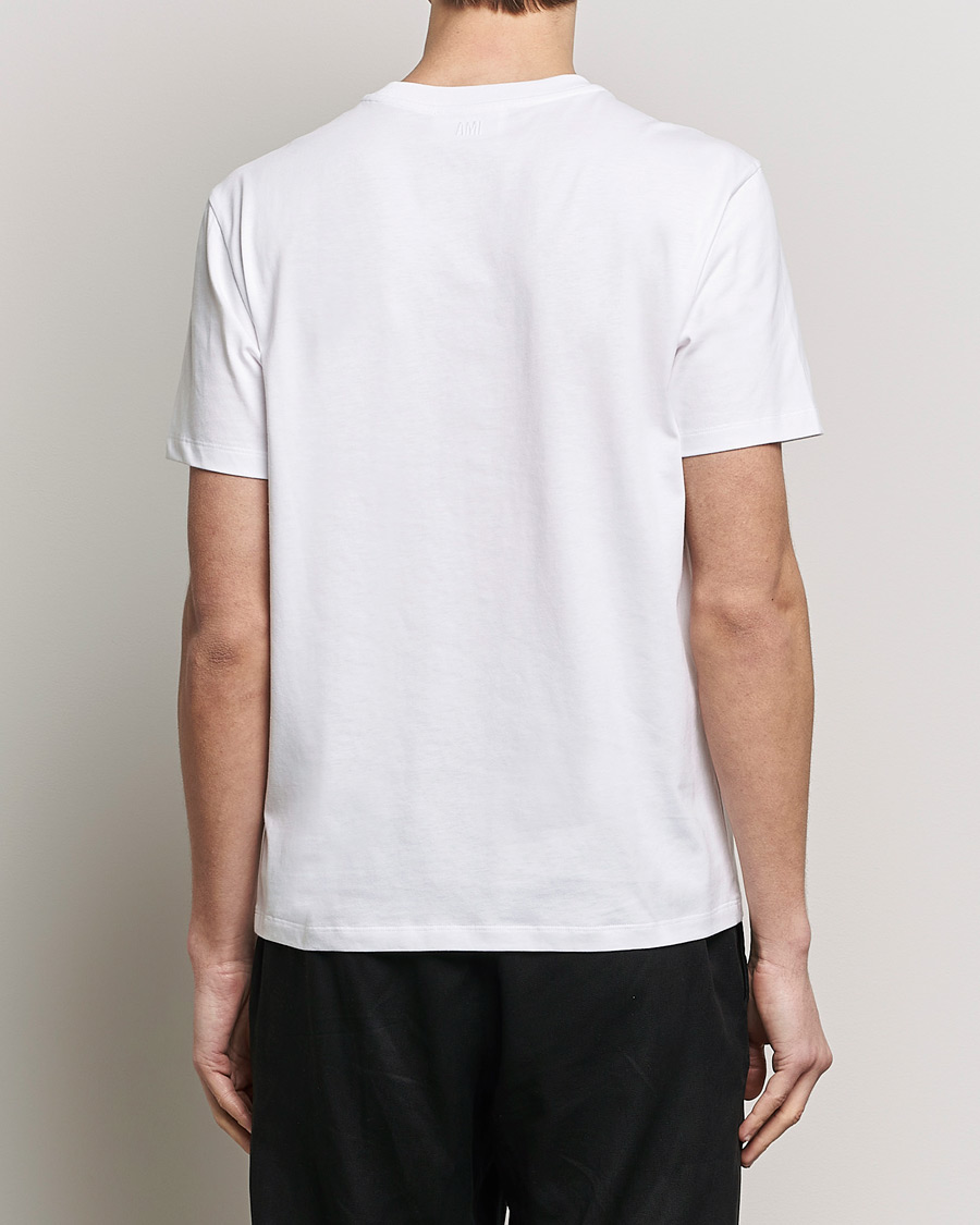 Herre | T-Shirts | AMI | Tonal Heart Logo T-Shirt White