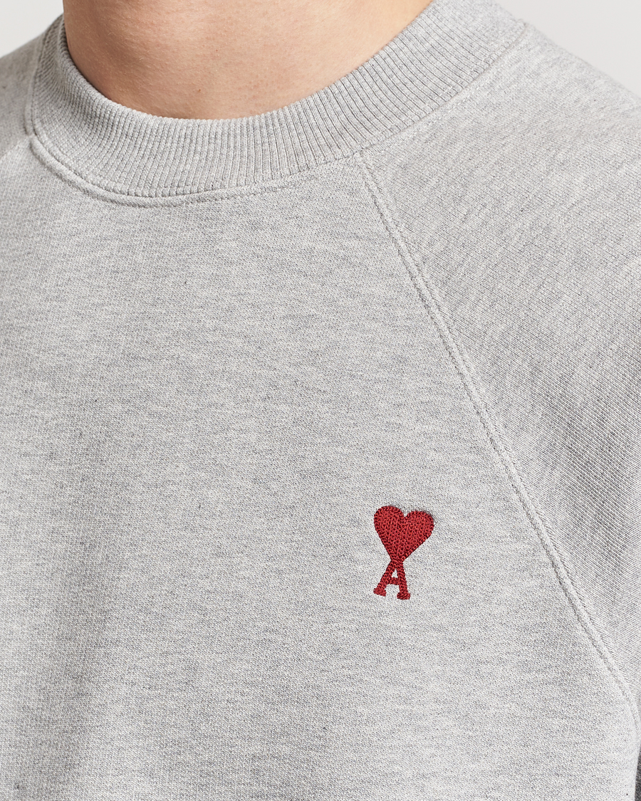 Herre | Gensere | AMI | Heart Logo Sweatshirt Heather Grey