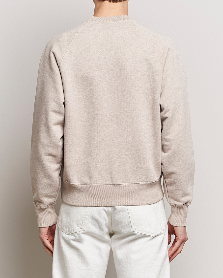 Herre | Gensere | AMI | Heart Logo Sweatshirt Heather Light Beige