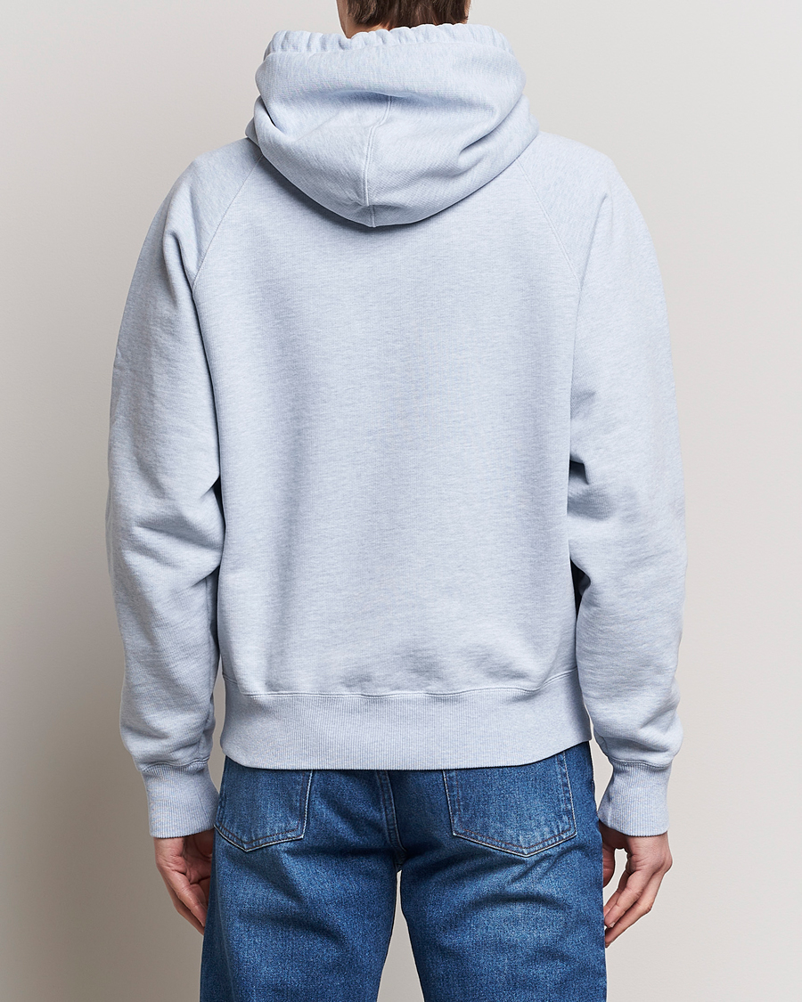 Herre | Gensere | AMI | Heart Logo Hoodie Heather Blue